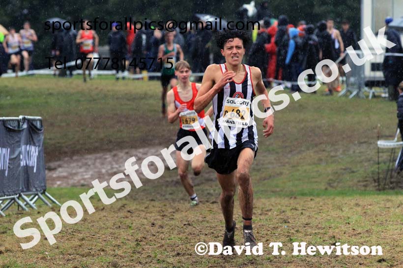 Mens Under-17s 2023 National Cross Country Relays, Berry Hill Park, Mansfield.  Photo: David T. Hewitson/Sports for All Pics